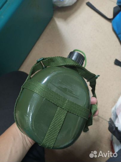 Фляга армейская алюминиевая