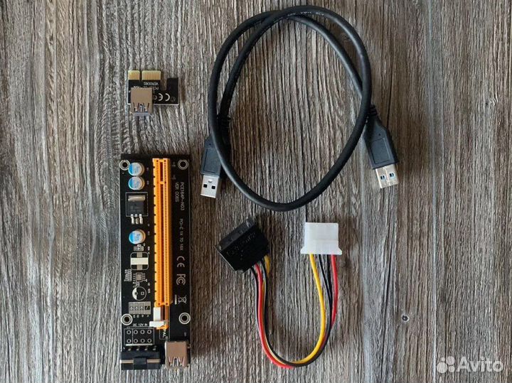 Райзер chipal ver006s PCI-E Molex