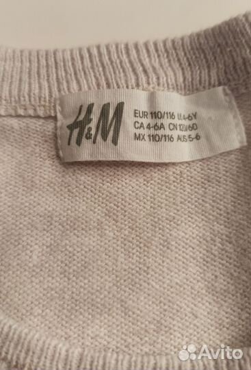 Платье для девочки H&M 4-6 лет