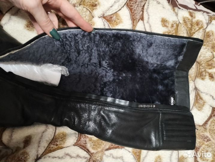 Сапоги женские зимние Натуральная кожа Размер 39