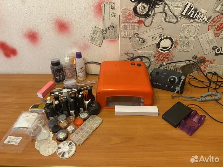 Набор для наращивания ногтей Б/У