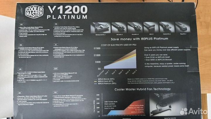 Блок питания Cooler Master V1200 Platinum