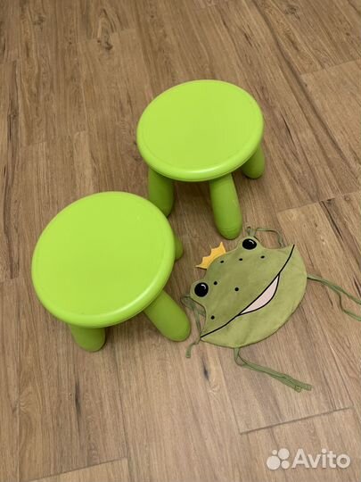 Табурет ikеa Mammut 2 шт+подарок подушка