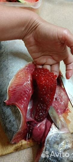 Рыба с красной икрой