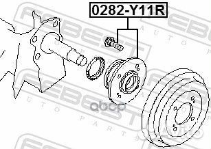 Ступица колеса зад прав/лев 0282Y11R Febest