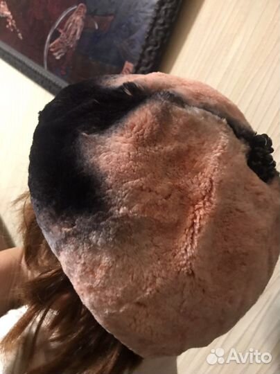 Берет норка цигейка