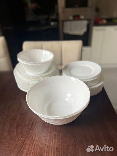 Набор посуды luminarc белый