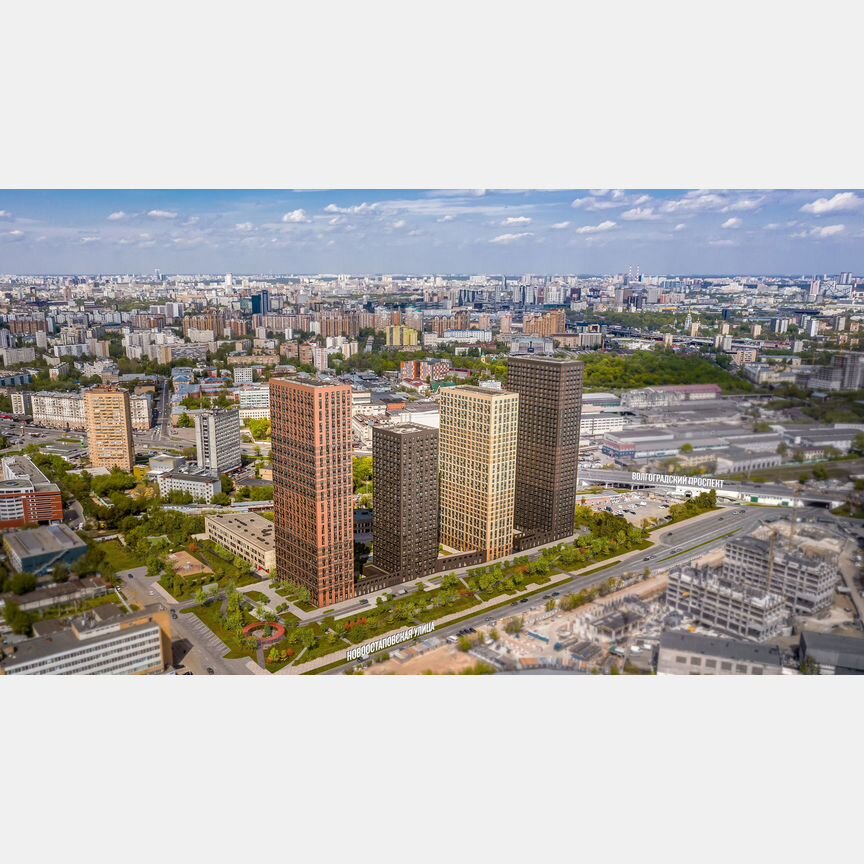 2-к. квартира, 51,7 м², 2/28 эт.