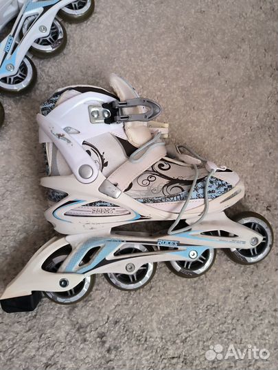 Роликовые коньки взрослые, р-р 38-39