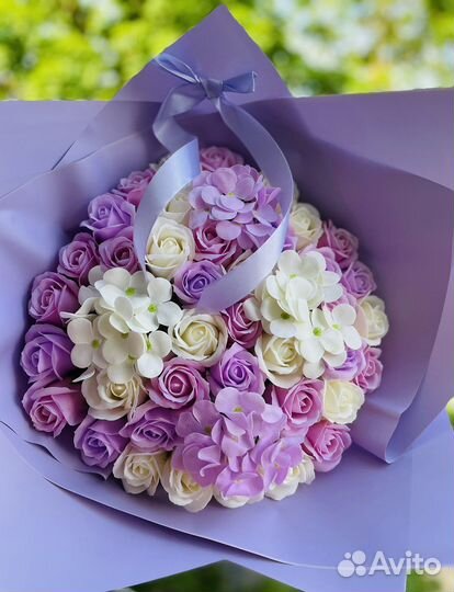 51 Роза мыльные букеты