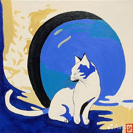 Картина «Японская кошка»