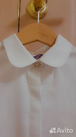 Рубашка белая школьная для девочки