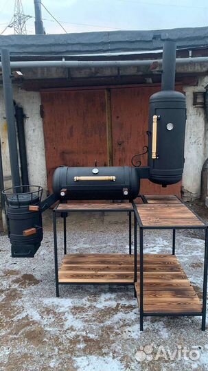 Мангал Гриль Смокер Казан Барбекю Коптильня