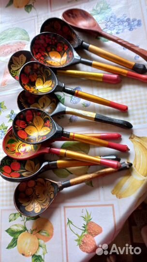 Деревянные ложки хохлома