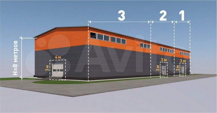 Аренда помещений в складском комплексе 1080 м2