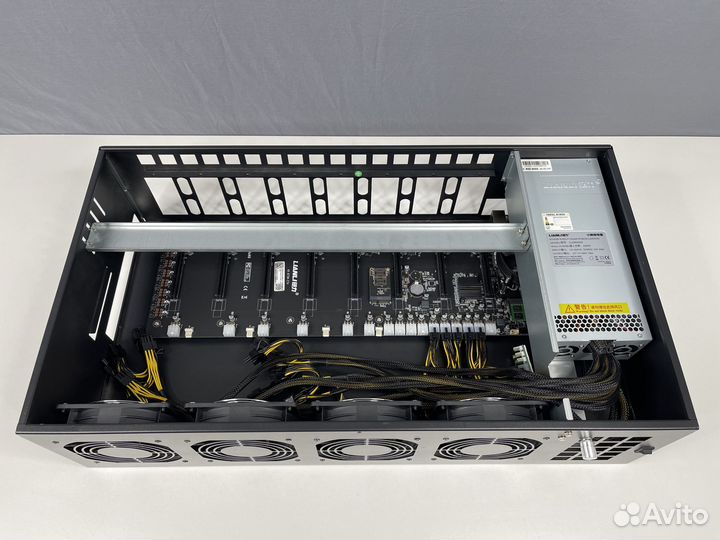 Корпус для майнинга на 8 карт 2500w, тихий