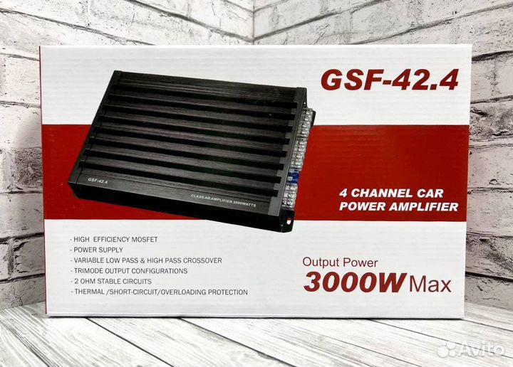 Автомобильный усилитель 4 канала