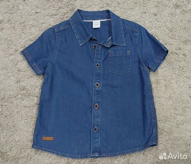 Джинсовые рубашки для мальчика