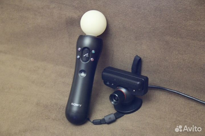 Набор PS Move + PS Eye +игра. Совместимы с PS3/PS4