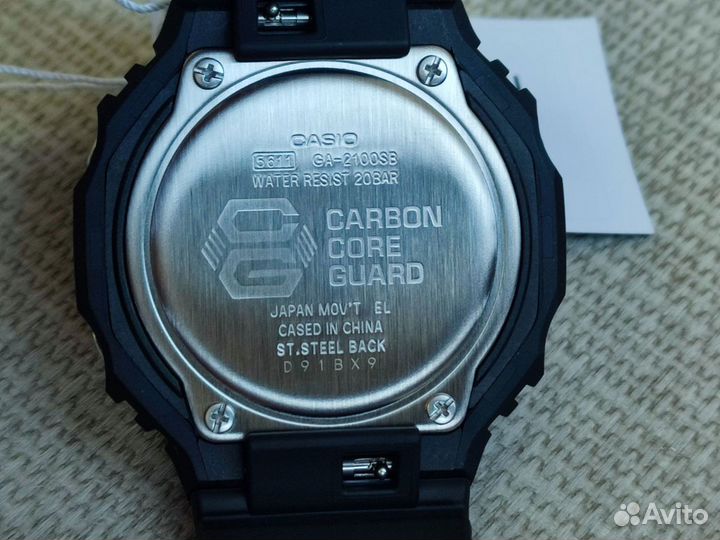 Casio G-Shock GA-2100SB-1A carbon core guard