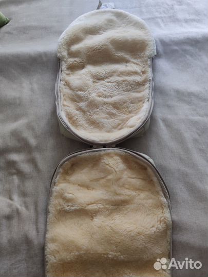 Меховой конверт в коляску овчина Mansita