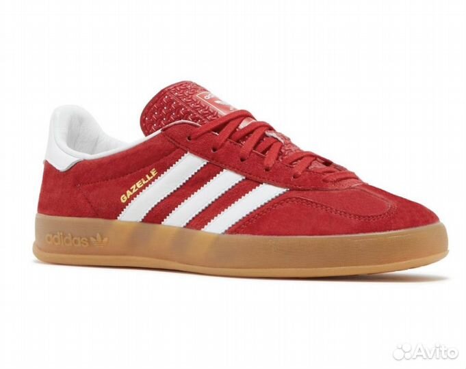 Adidas gazelle indoor scarlet gum новые