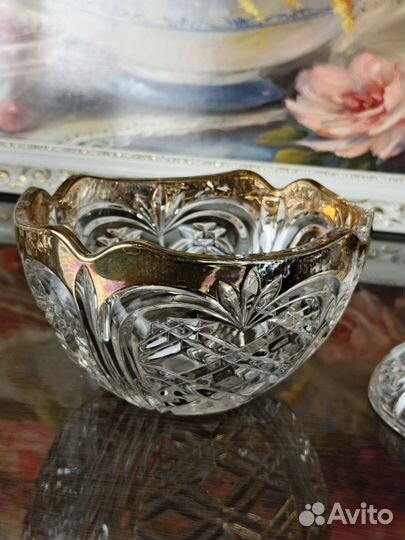 Бонбоньерка хрусталь Anna Hutte Германия