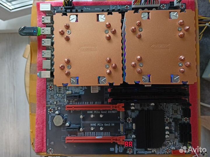 Мощный игровой комплект intel xeon e5 2680v4*2