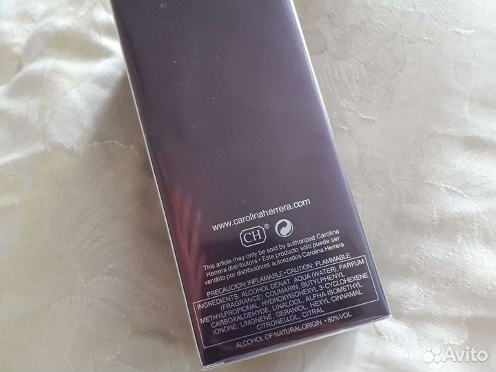 Туалетная вода 212 секси мен каролина эрера 100м