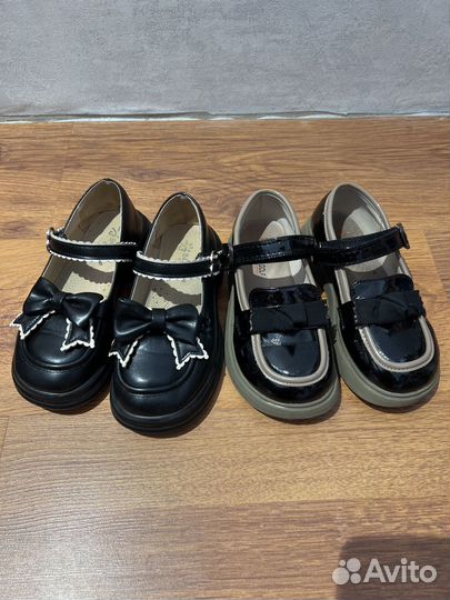 Туфли для девочки школьные 2 пары