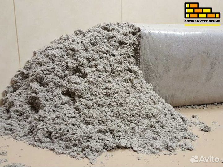 Бесшовный утеплитель эковата для утепления крыши