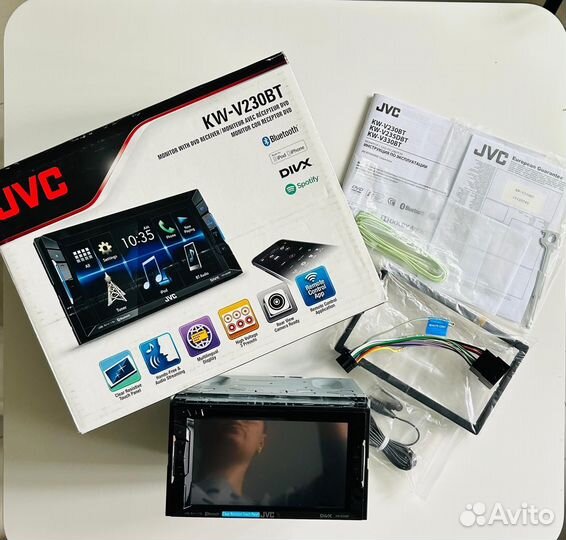 Автомагнитола 2 DIN JVC KW-V230BT Новая