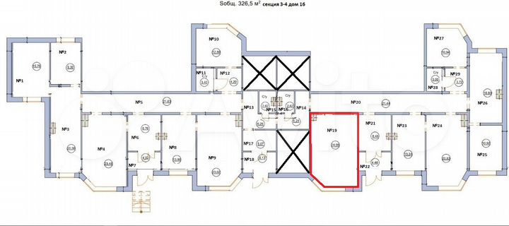 Офис,кабинет,псн,торговое помещение 24 м²