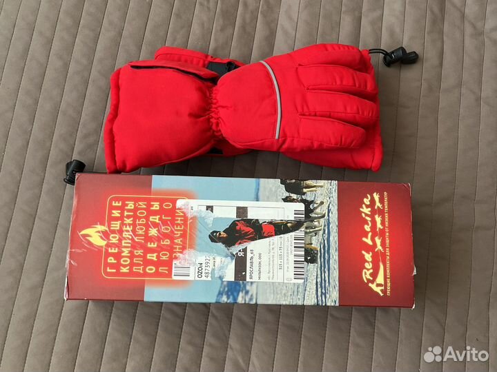 Перчатки xs с подогревом на батарейках