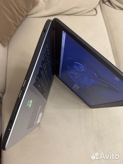 Asus/17,3/4х яденрный/игровой/озу 8/две видеокарты