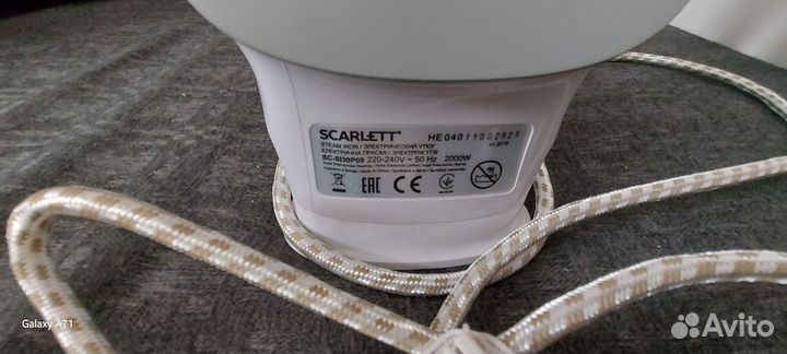 Утюг новый scarlett