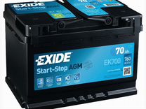 Аккумулятор 70 Ач Exide AGM EK700 на Start-Stop
