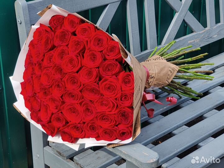 Розы 51 роза 70 см