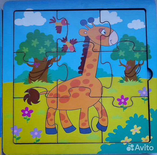 Детские пазлы larsen, деревянные, картонные