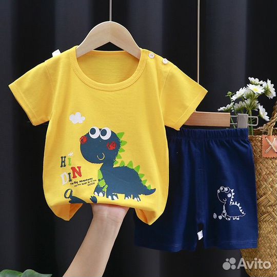 Детский комплект костюм двойка летний новый