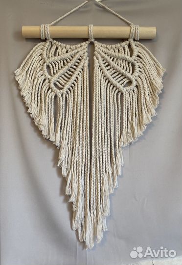 Макраме панно крылья
