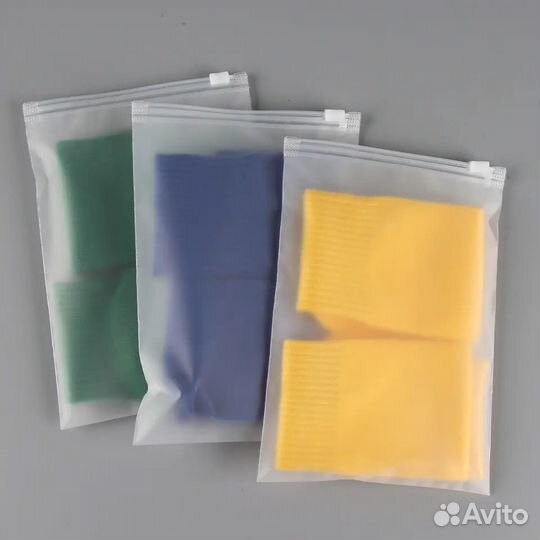 ZIP Lock пакет с бегунком плотные матовые и черные