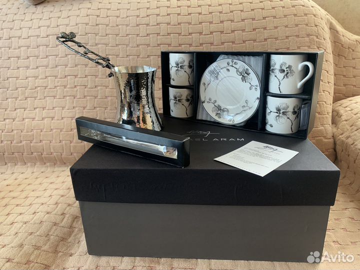 Кофейный набор Michael Aram Чёрная орхидея новый