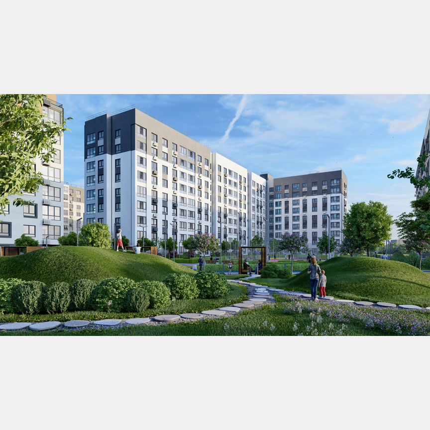 2-к. квартира, 65,4 м², 1/9 эт.