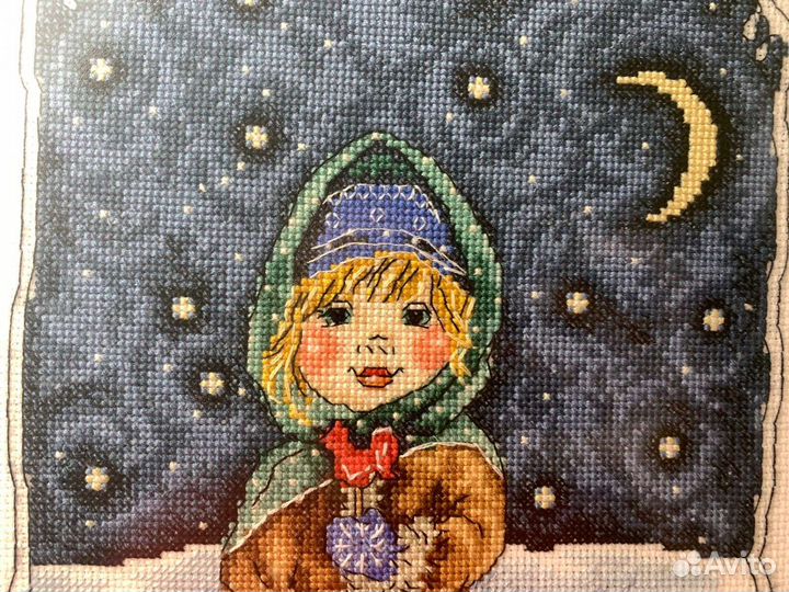 Вышивка крестом Колядки в багете