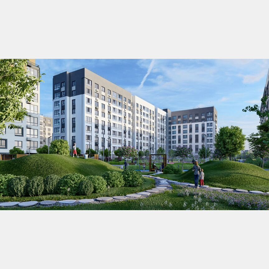 2-к. квартира, 61,6 м², 1/9 эт.