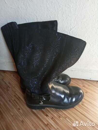 Сапоги демисезонные для девочки 35