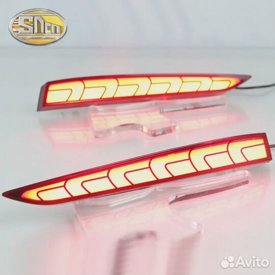 Фары заднего бампера на Hyundai Solaris 2017-2020