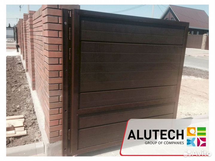 Ворота распашные alutech