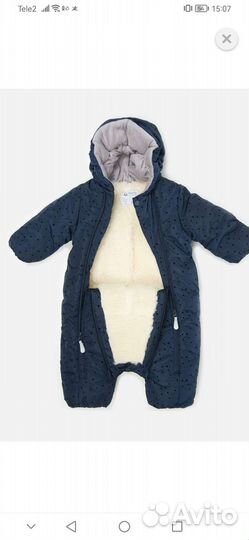 Зимний комбинезон для мальчика 80см